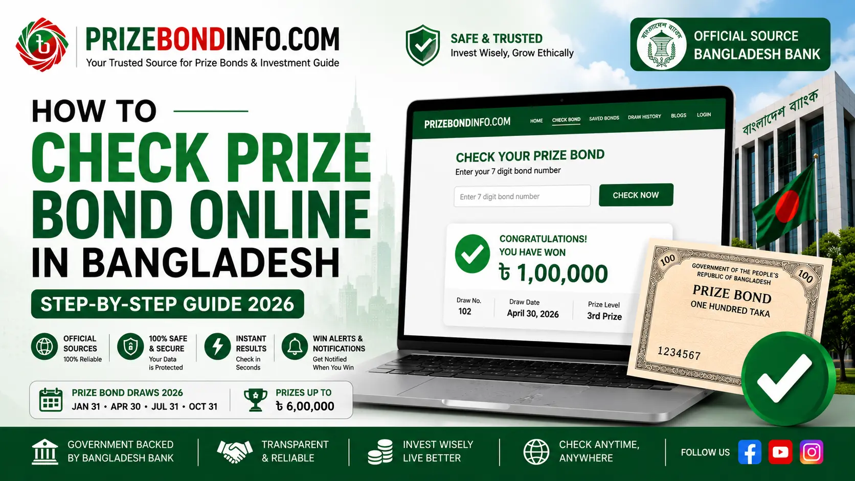 How to Check Prize Bond Online in Bangladesh: Complete Step-by-Step Guide 2026